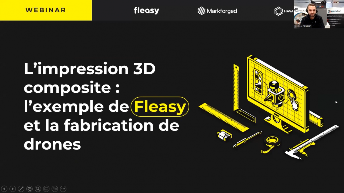 Replay webinaire Fleasy _ la fabrication de drone grâce à l'impression 3D composite 0-4 screenshot